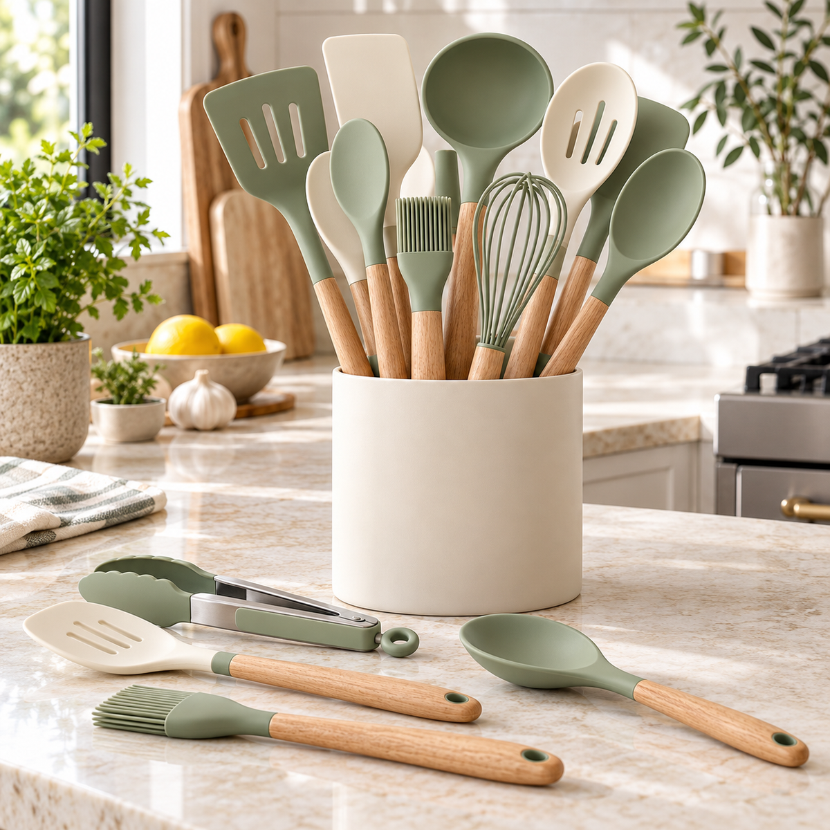 Luma 12-Piece Silicone Utensil Set