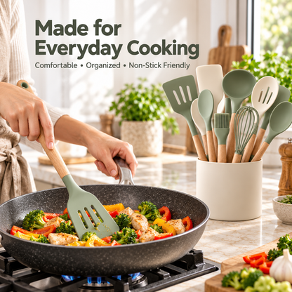 Luma 12-Piece Silicone Utensil Set