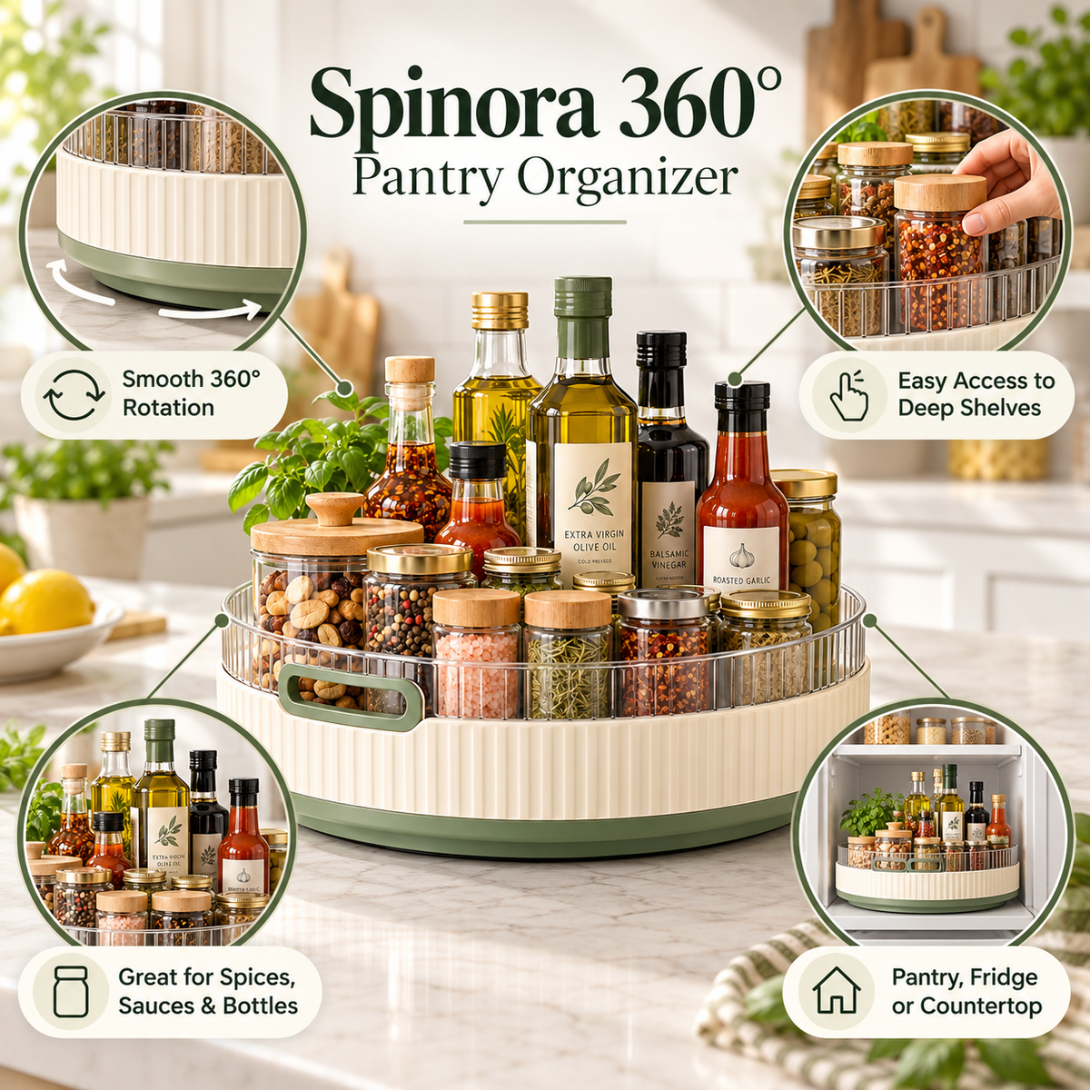 Spinora 360° Pantry Organizer