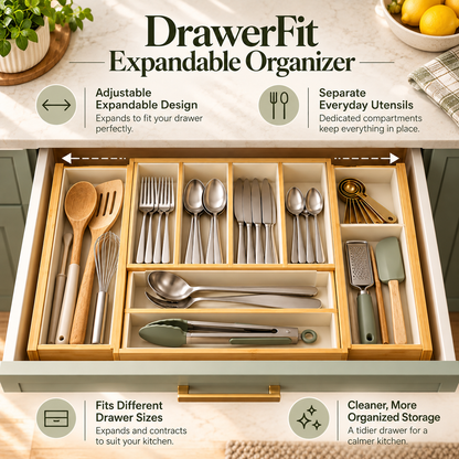 DrawerFit Expandable Organizer