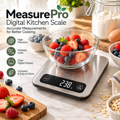 MeasurePro Digital Kitchen Scale