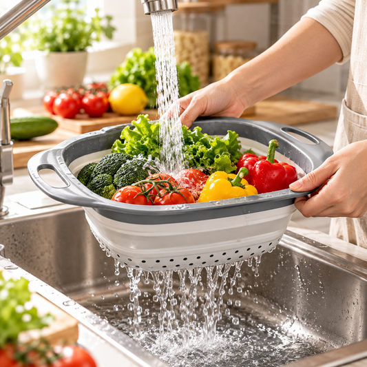 DrainMate Collapsible Colander